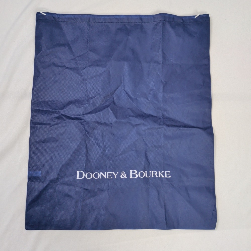 Large Dooney & Bourke Navy Blue Handbag Dust Bag Drawstring Storage Cover 18x21
